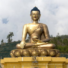 Bronze Gießerei Metall Handwerk hohe Buddha-Statue für Shakyamuni